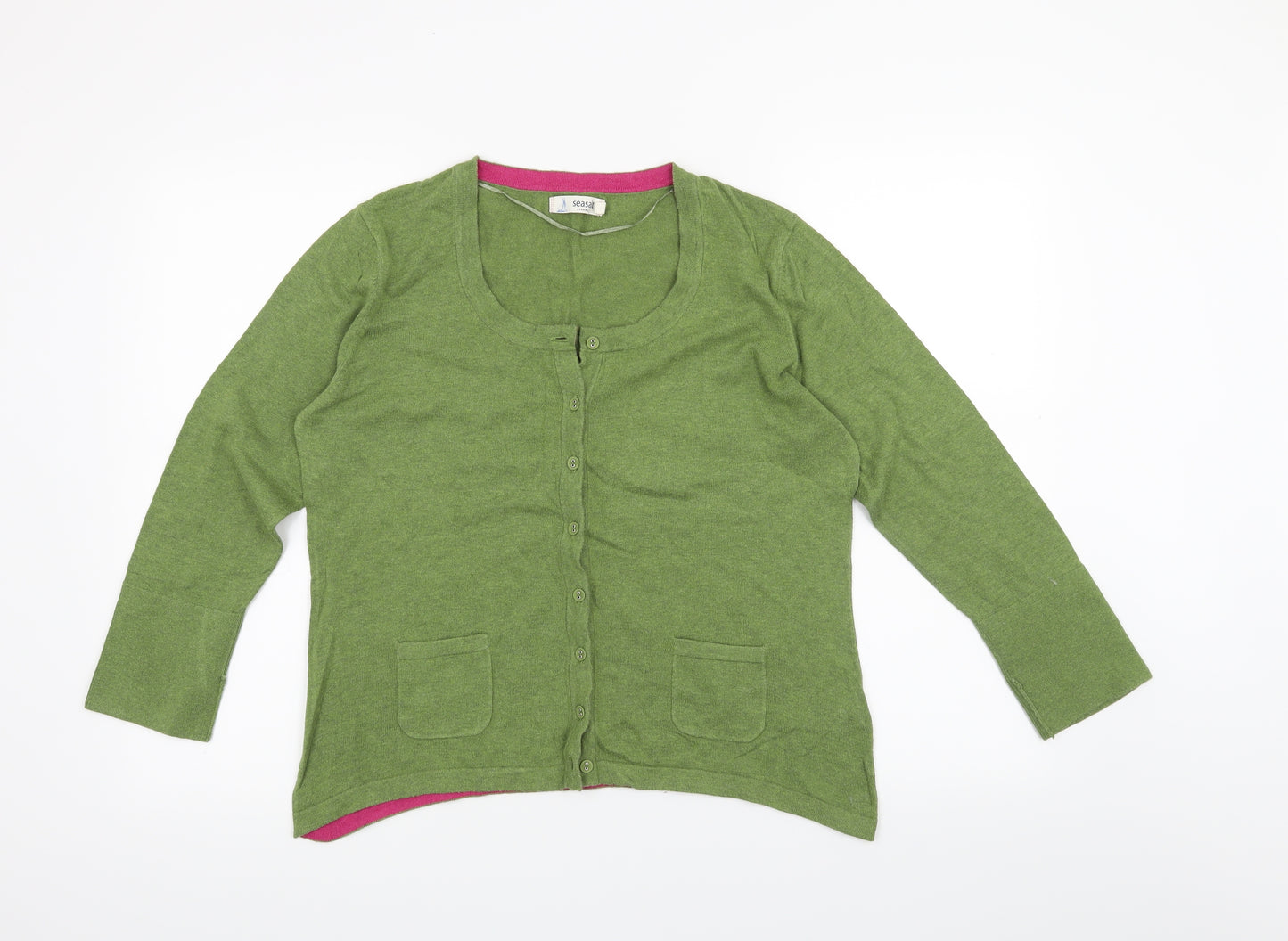 Seasalt cornwall Womens Green   Cardigan Jumper Size 14
