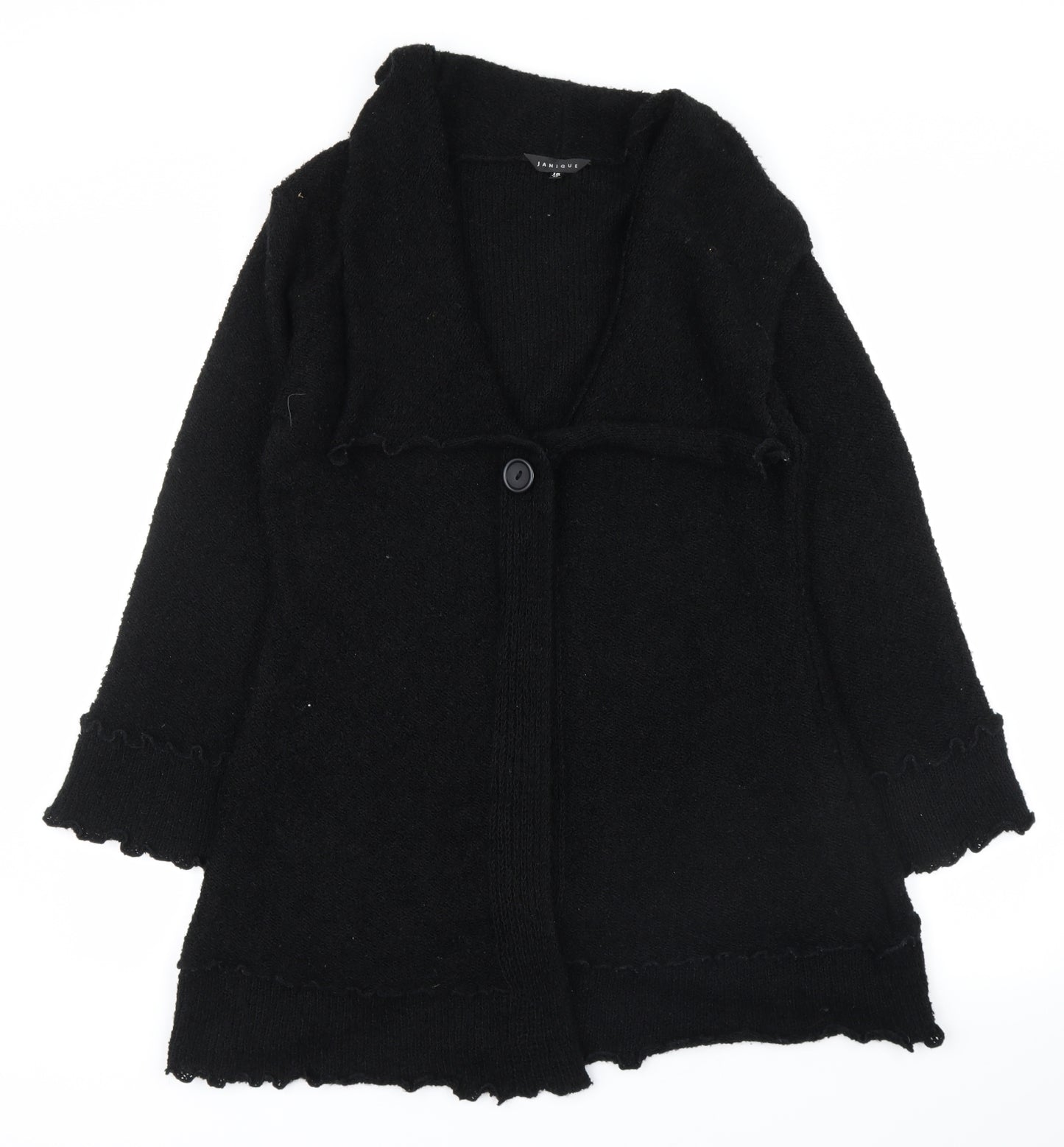 Janique Womens Black   Cardigan Jumper Size 12