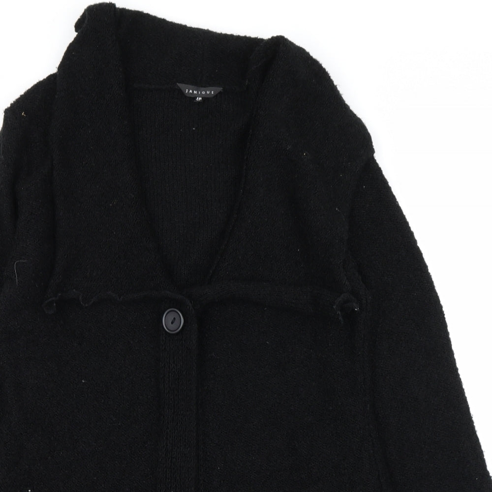 Janique Womens Black   Cardigan Jumper Size 12