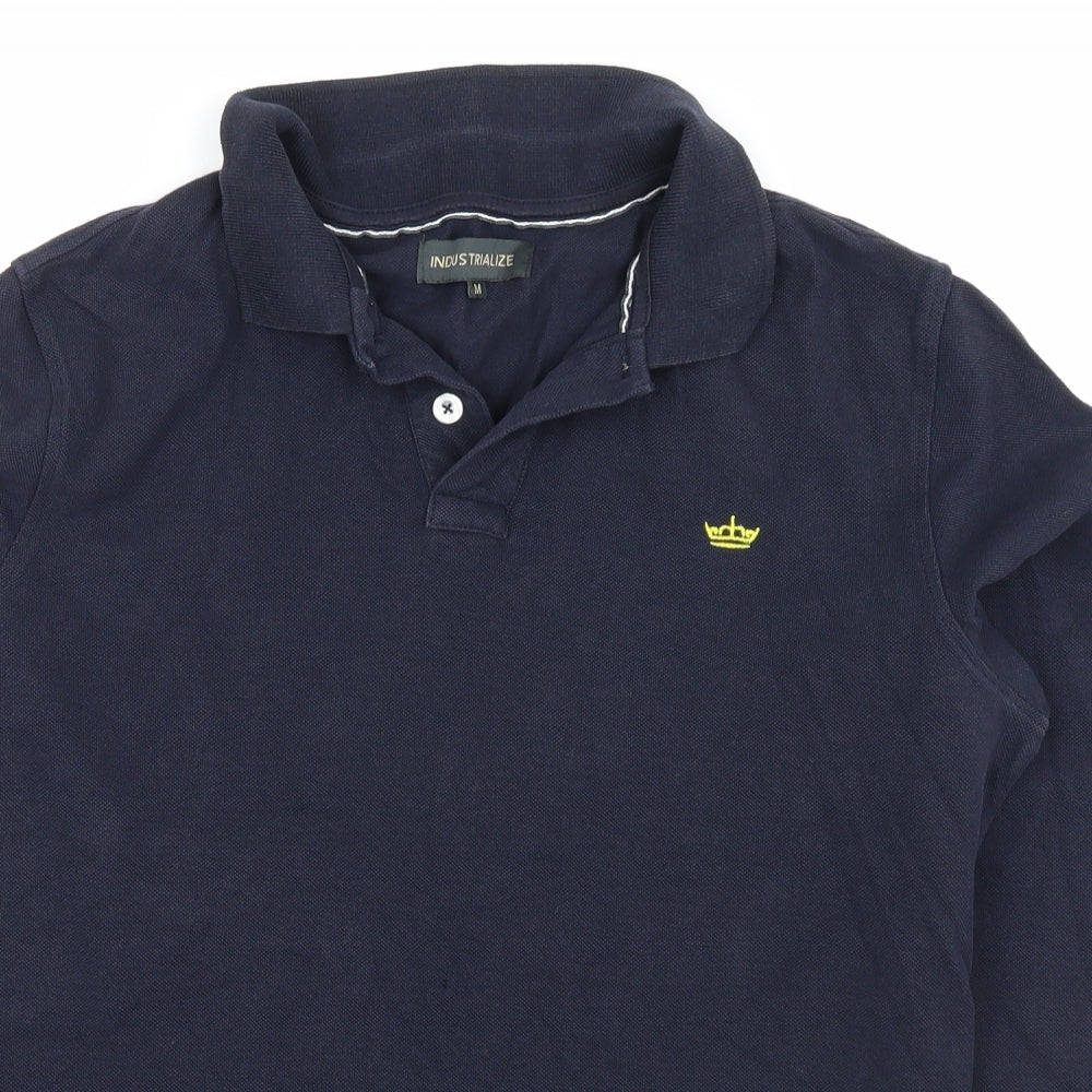 Industrialize Mens Blue    Polo Size M