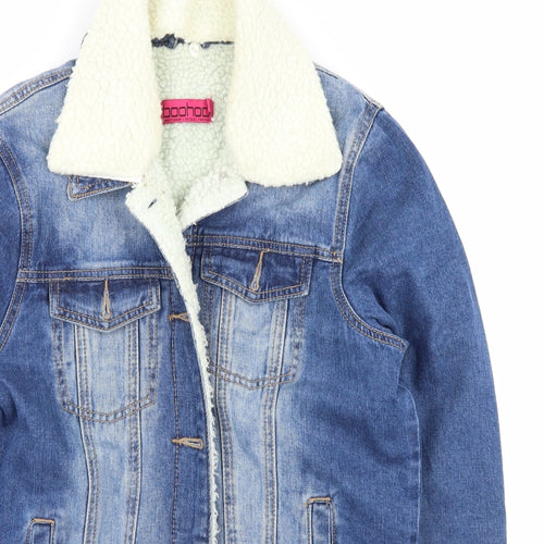 Boohoo Womens Blue  Denim Jacket  Size 14