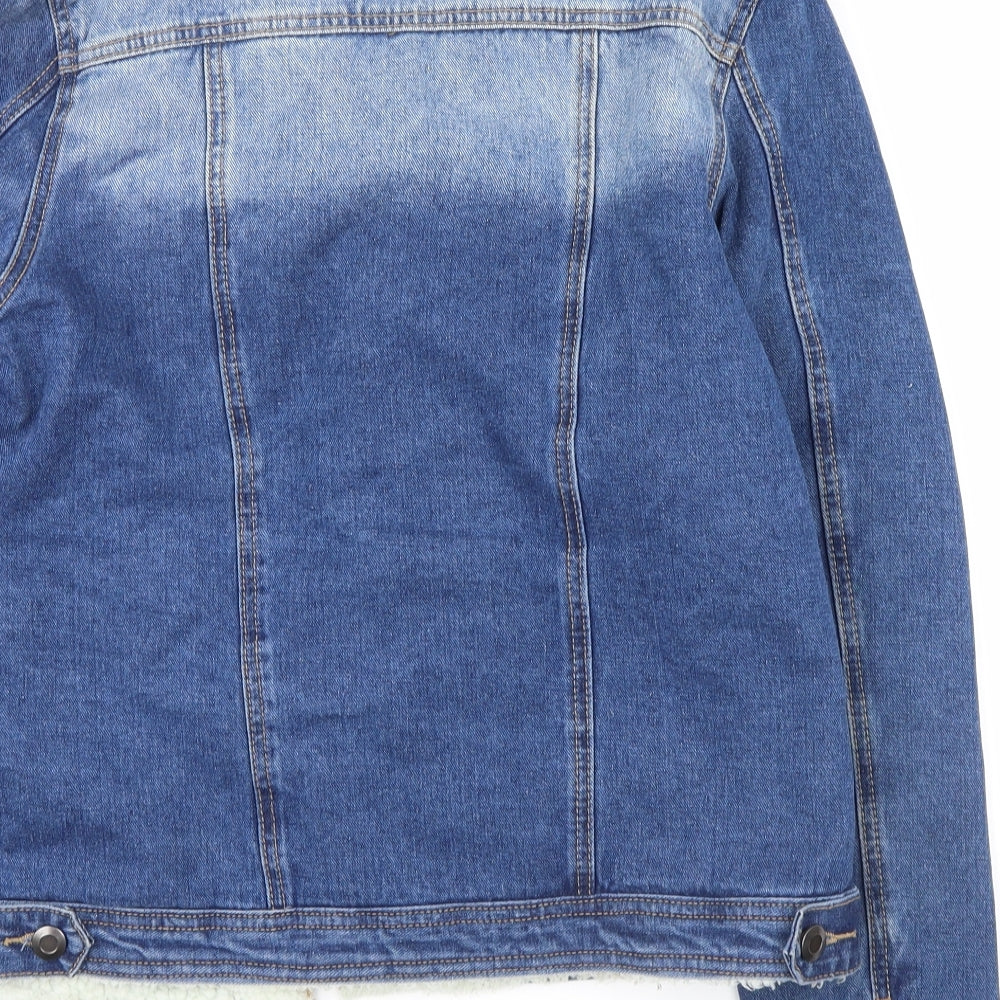 Boohoo Womens Blue  Denim Jacket  Size 14