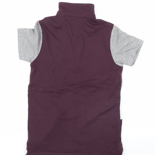 NEXT Boys Purple Striped  Basic T-Shirt Size 9 Years