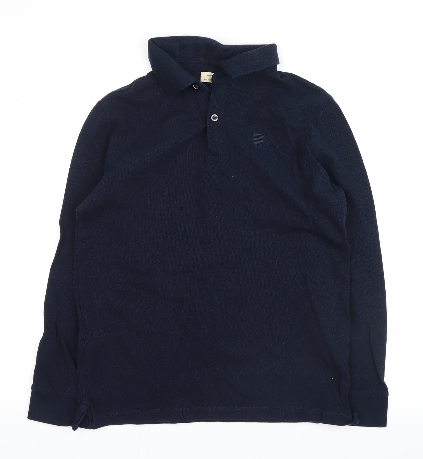 Zara Boys Blue   Basic Polo Size 11-12 Years