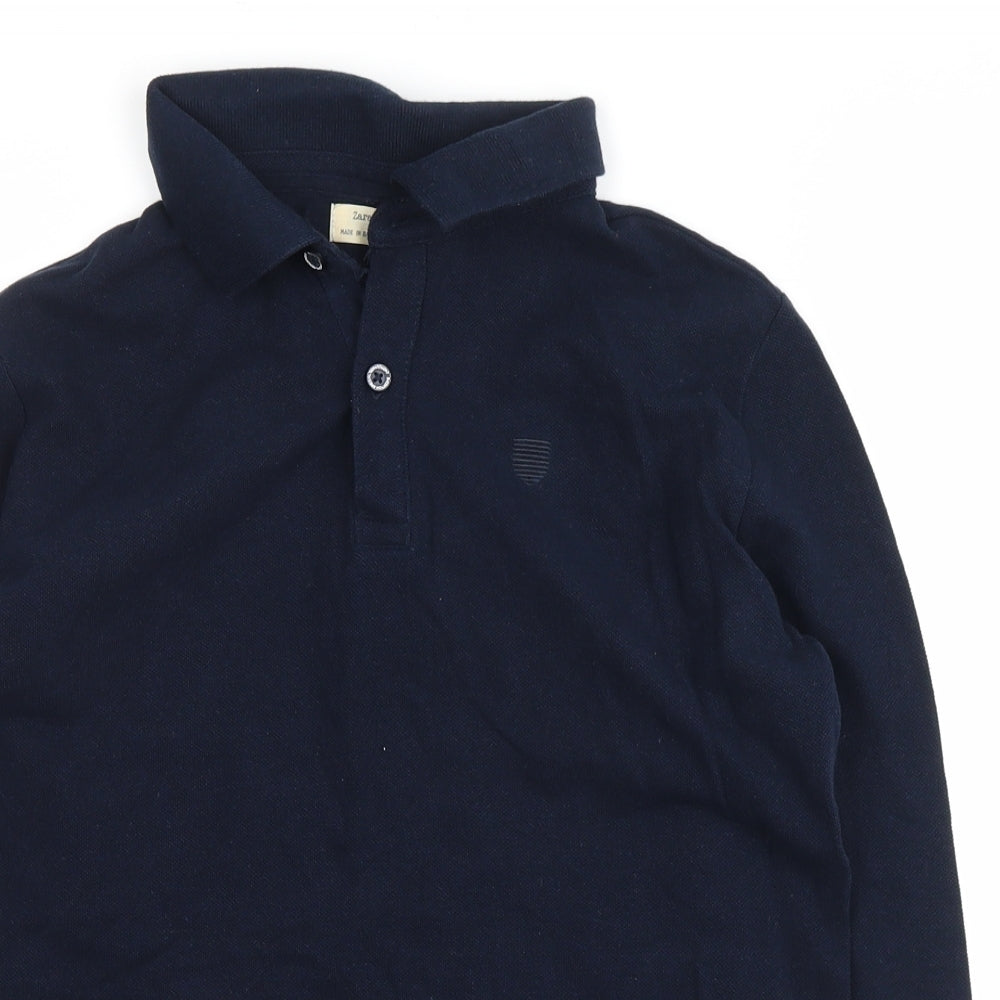 Zara Boys Blue   Basic Polo Size 11-12 Years