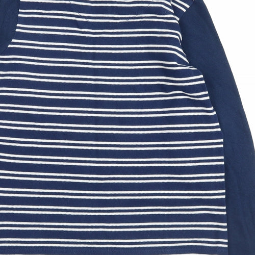 Matalan Boys Blue Striped  Pullover Sweatshirt Size 6-7 Years