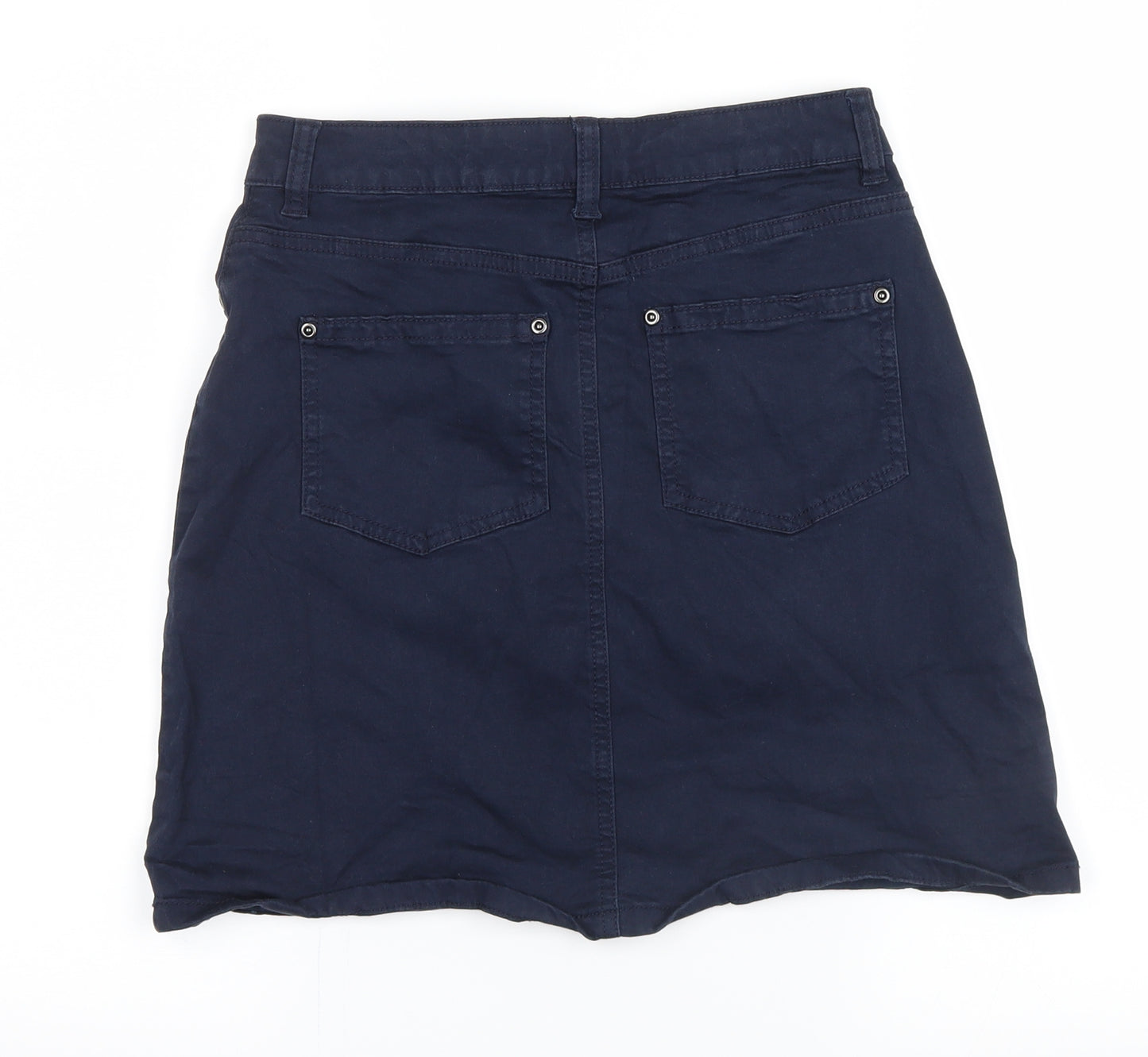 TU Womens Blue  Denim A-Line Skirt Size 8