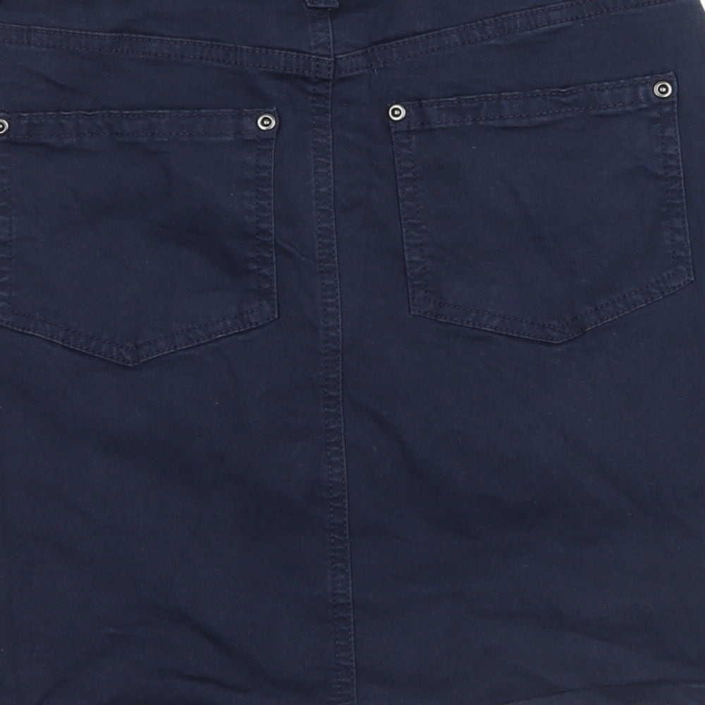 TU Womens Blue  Denim A-Line Skirt Size 8