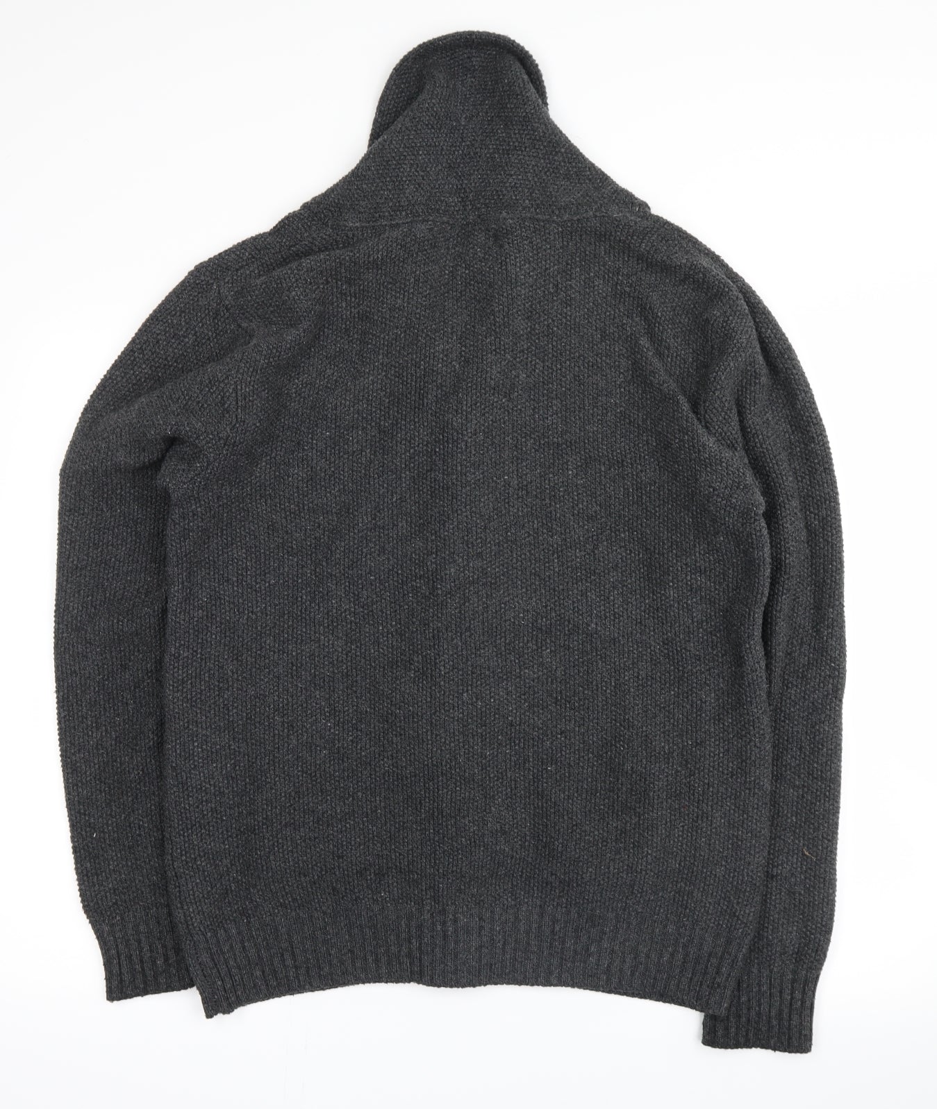 softgrey Mens Grey   Cardigan Jumper Size L
