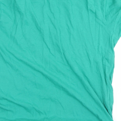 Mango Mens Green    Polo Size M