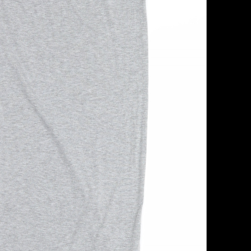 PRETTYLITTLETHING Womens Grey   A-Line Skirt Size 8