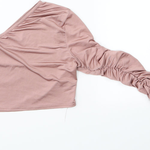 Femme Luxe Womens Pink   Basic Blouse Size 10