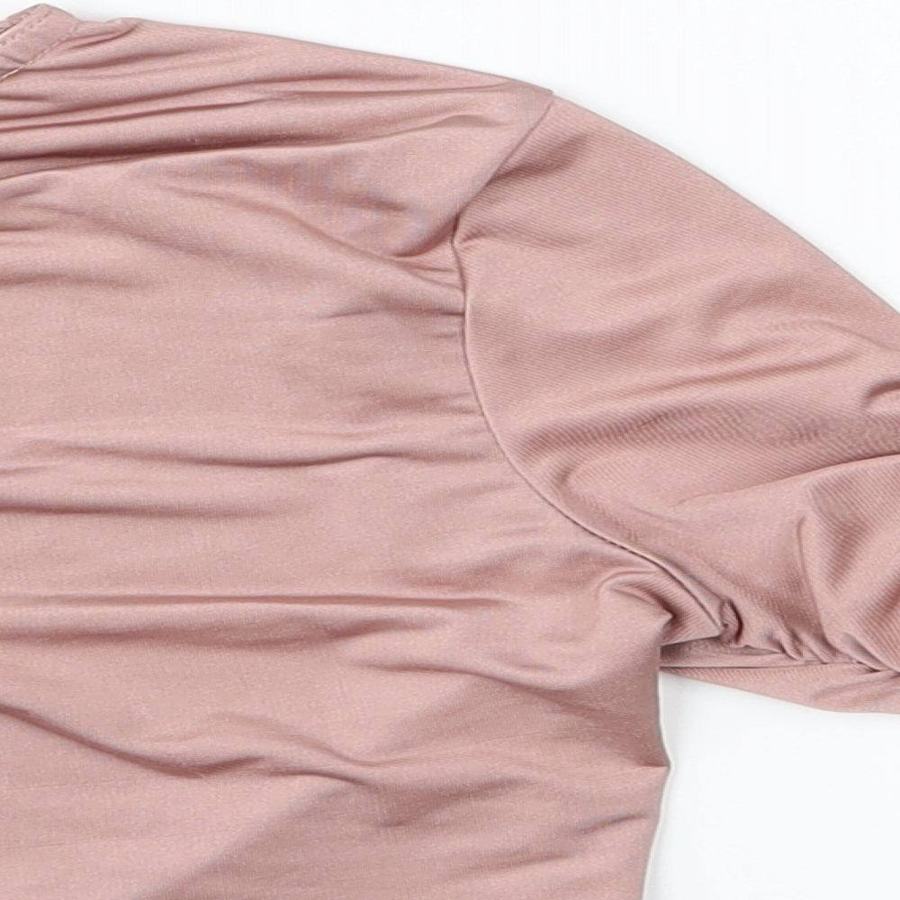 Femme Luxe Womens Pink   Basic Blouse Size 10