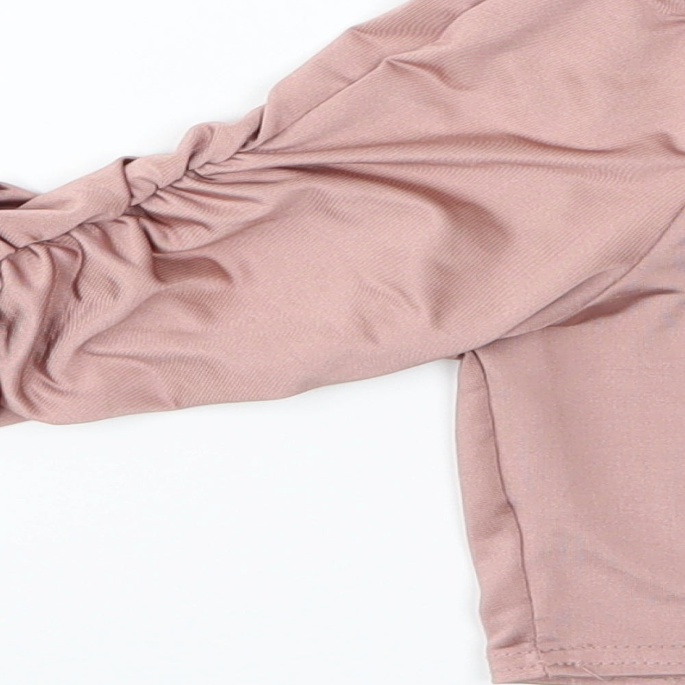 Femme Luxe Womens Pink   Basic Blouse Size 10