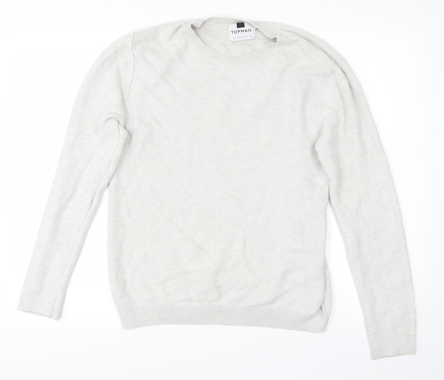 Topman Mens Grey   Pullover Jumper Size M