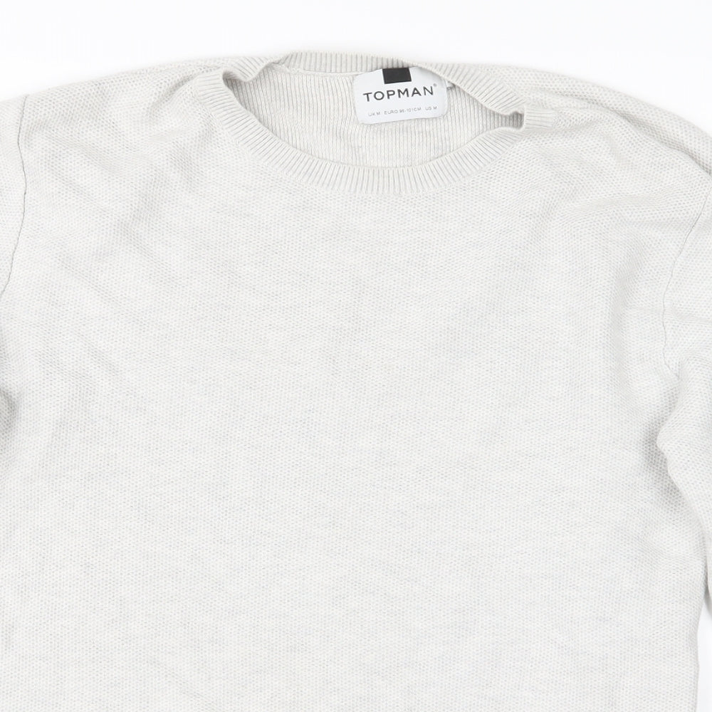 Topman Mens Grey   Pullover Jumper Size M