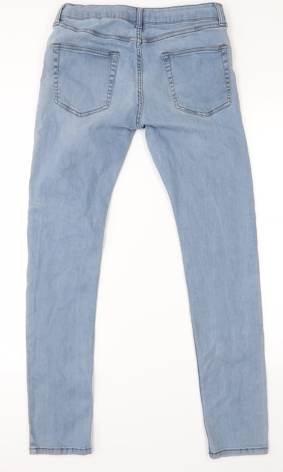 Topman Mens Blue   Skinny Jeans Size 32 L32 in