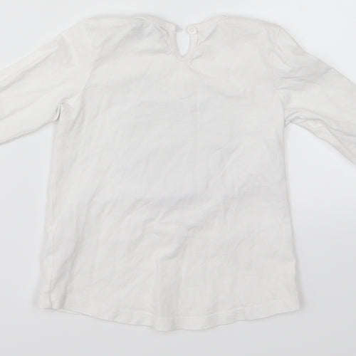 V Girls White   Basic T-Shirt Size 18-24 Months  - Heart