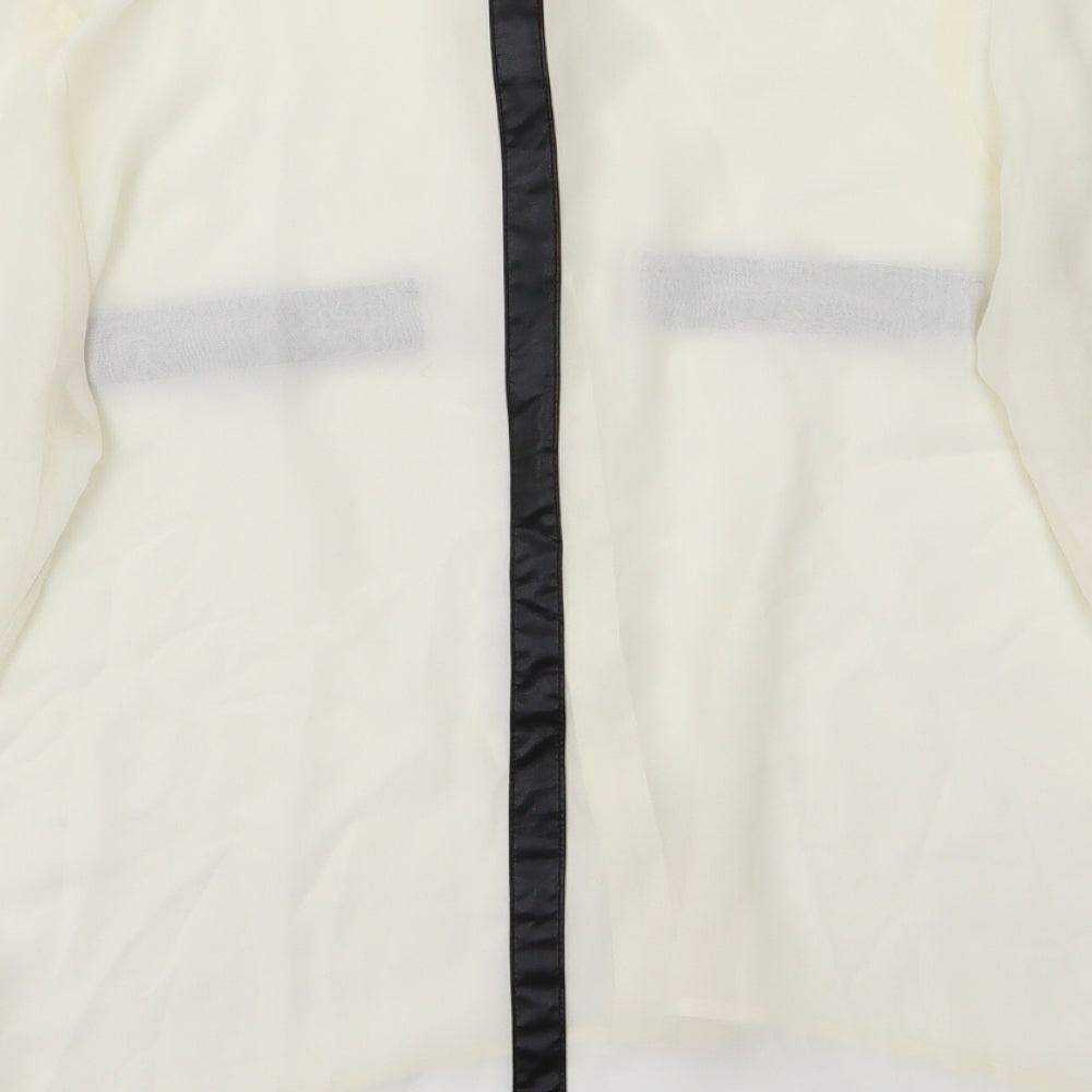 Papaya Womens White   Basic Blouse Size 12