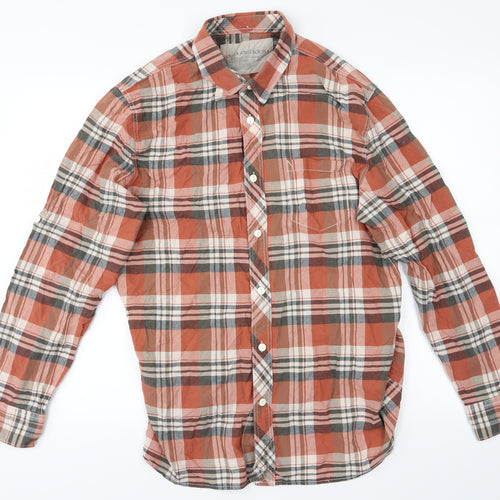 Debenhams Mens Red Plaid   Button-Up Size L