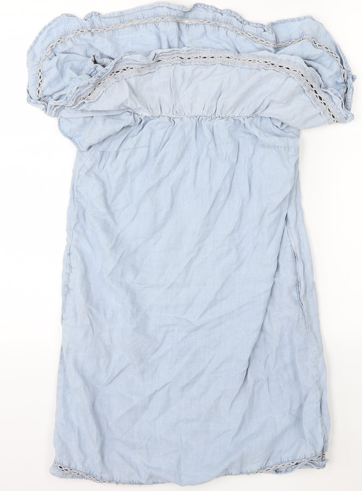 F&F Womens Blue A-Line Size 8