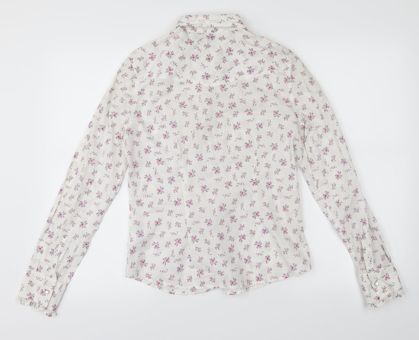 NEXT Womens White   Basic Button-Up Size S