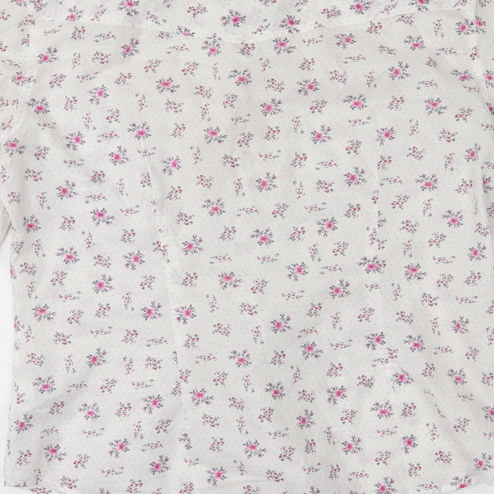 NEXT Womens White   Basic Button-Up Size S