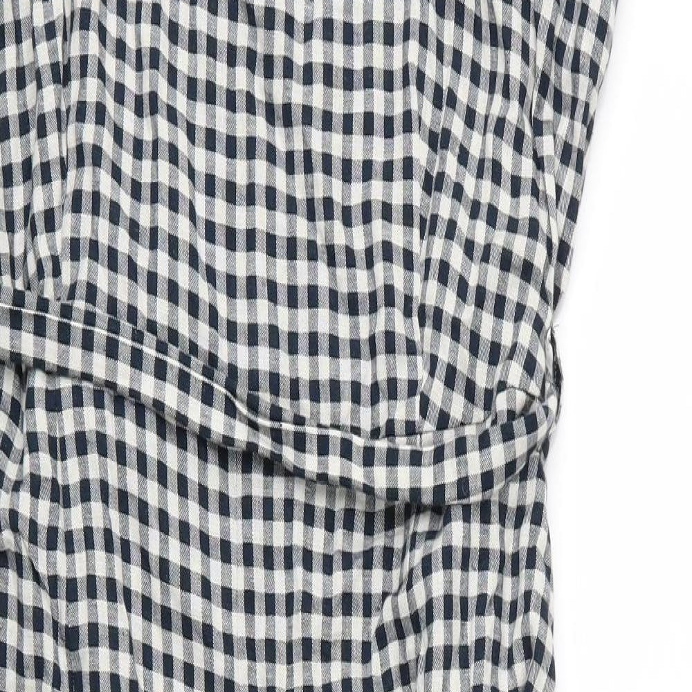 Matalan Womens Blue Plaid  Dungaree One-Piece Size 18