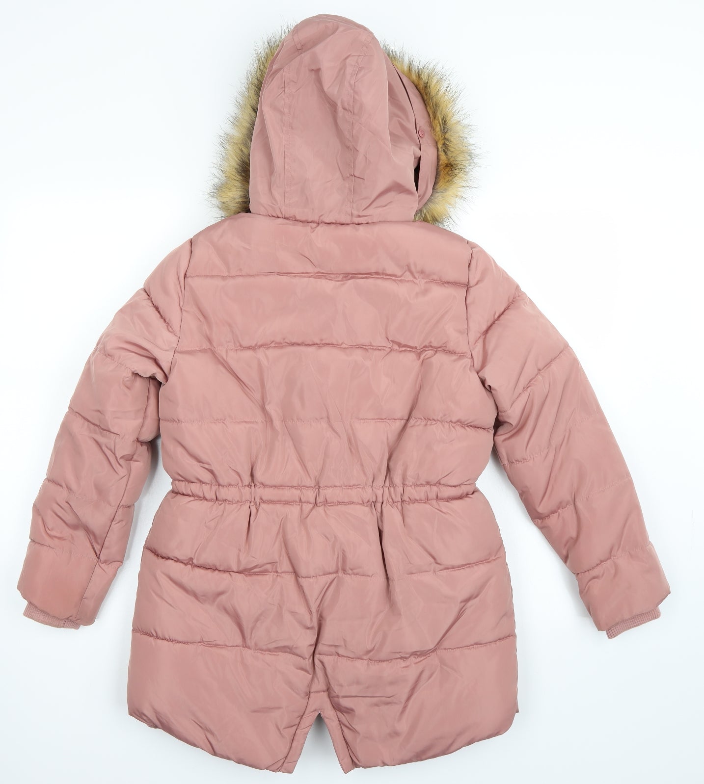 Matalan Girls Pink   Parka Coat Size 11 Years