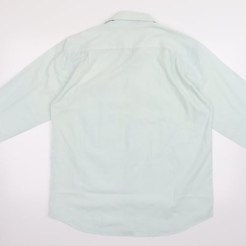 City Classic Mens Green    Button-Up Size 15.5