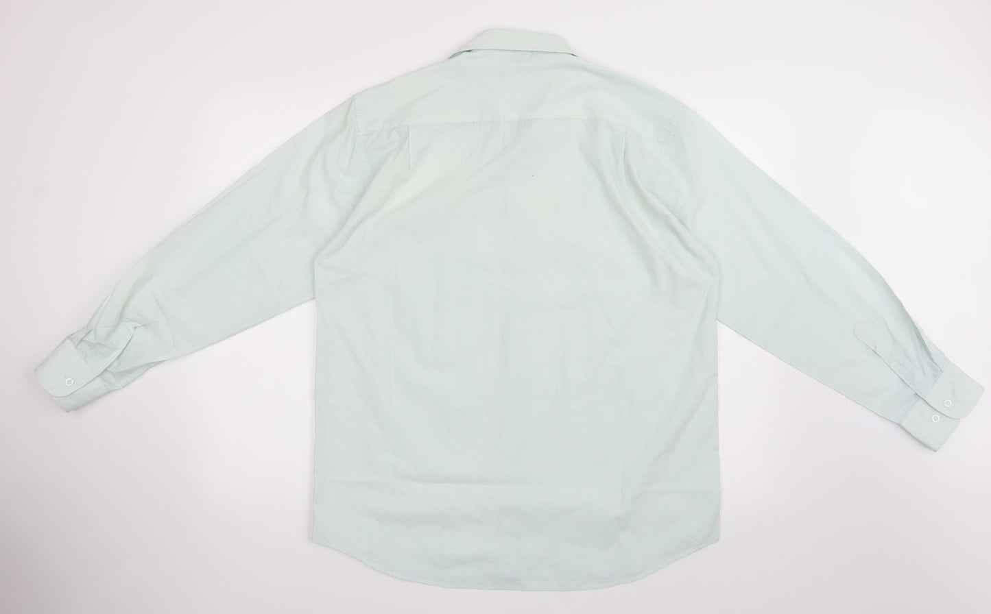 City Classic Mens Green    Button-Up Size 15.5