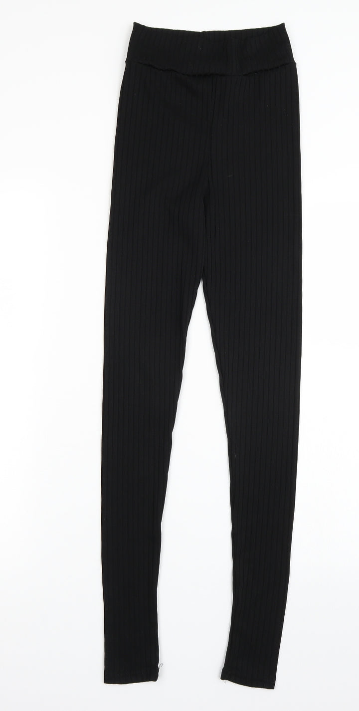 I SAW IT FIRST Womens Black Leggings Size 6 L29 in