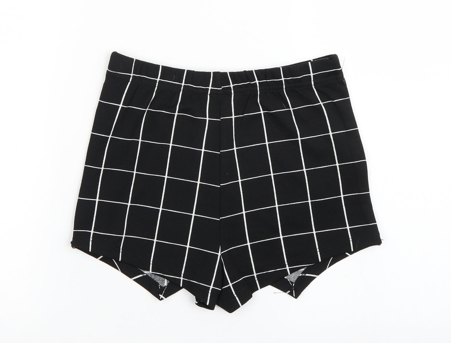 SheIn Womens Black Striped  Mini Skort Size S