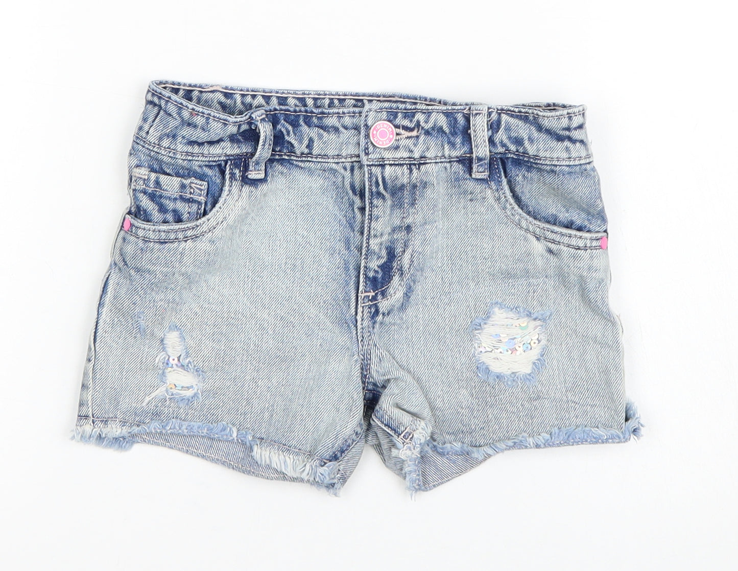 TU Girls Blue   Hot Pants Shorts Size 5 Years