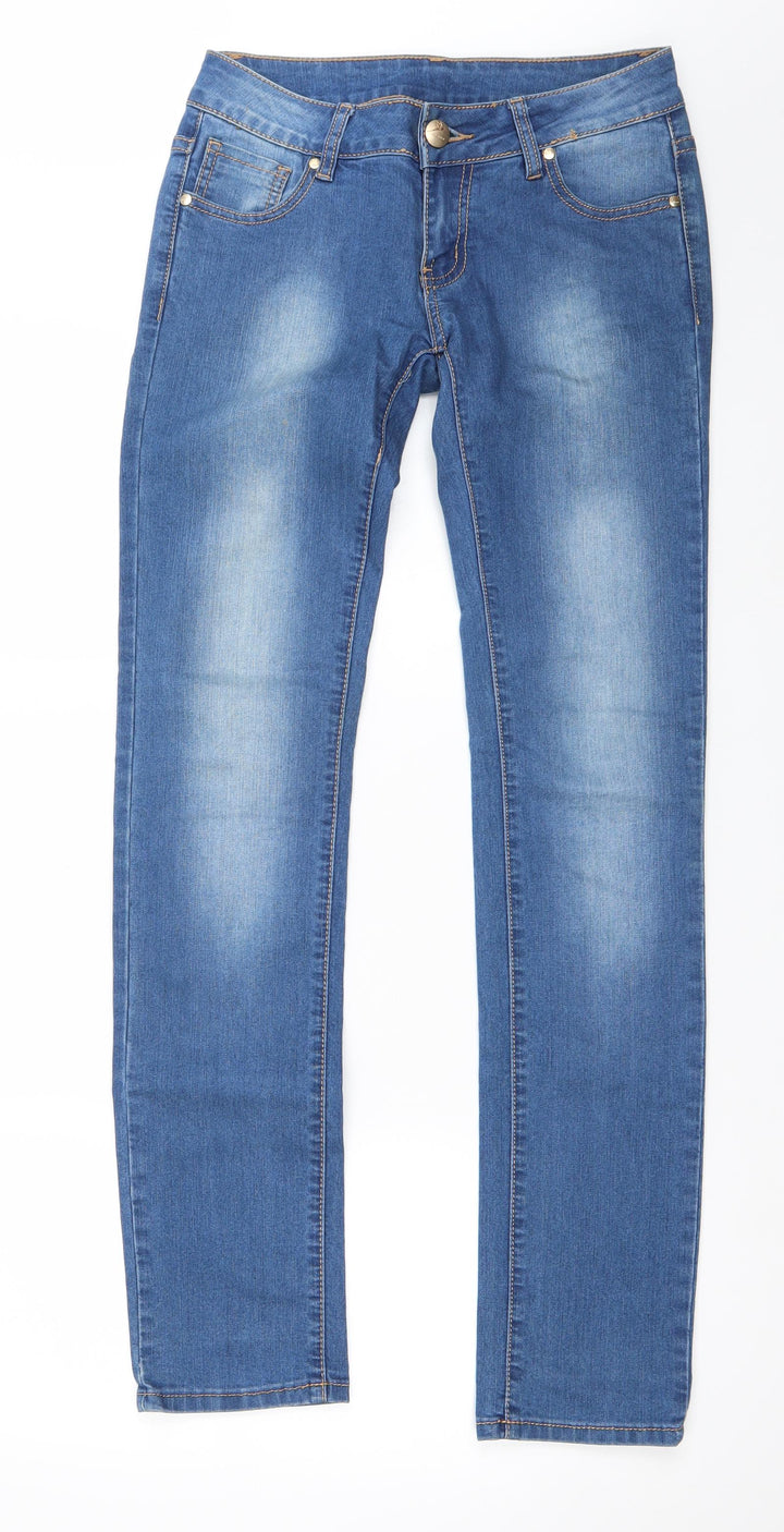 Mileno Womens Blue Straight Jeans Size M L32 in