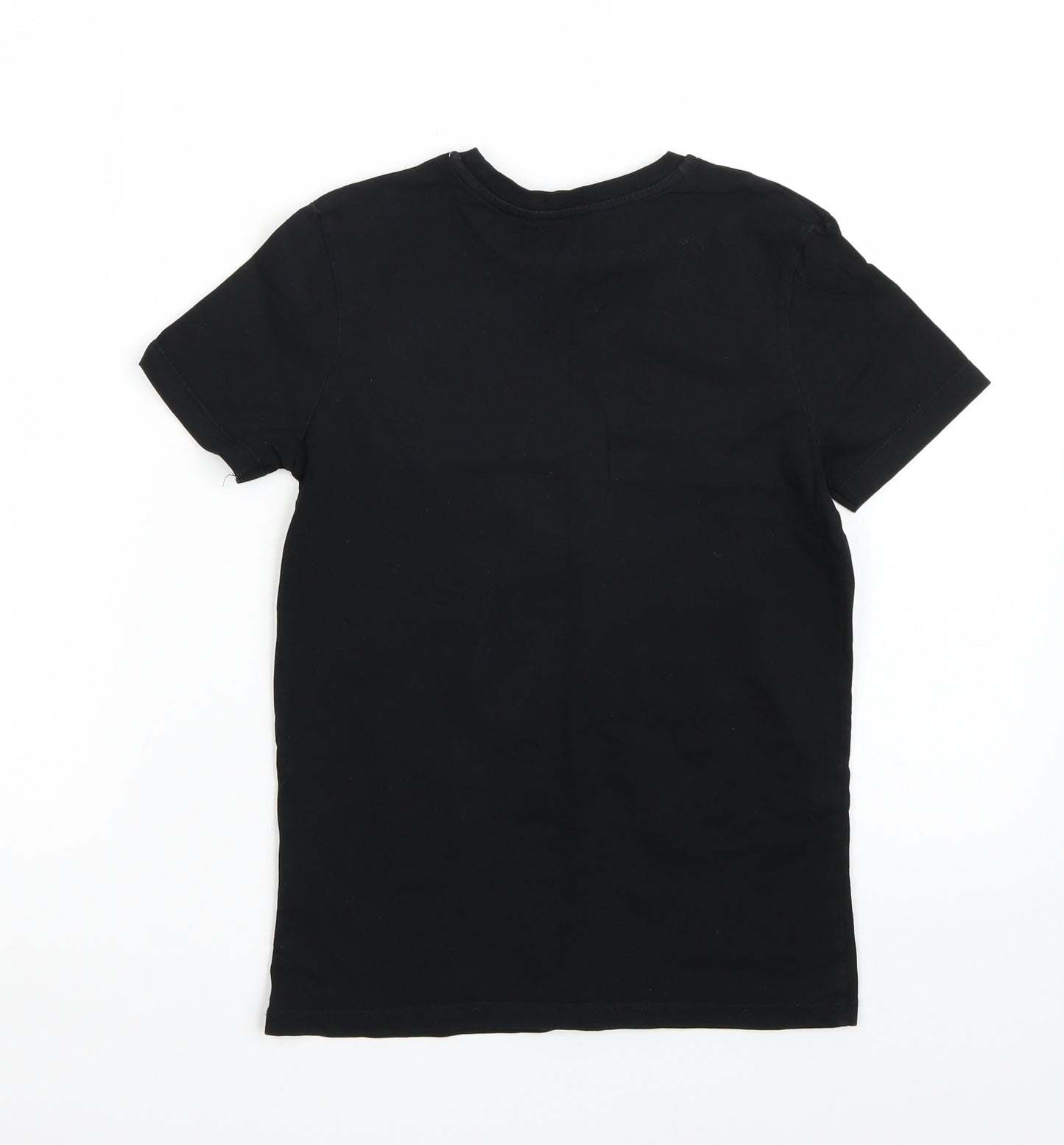 George Boys Black   Basic T-Shirt Size 8-9 Years