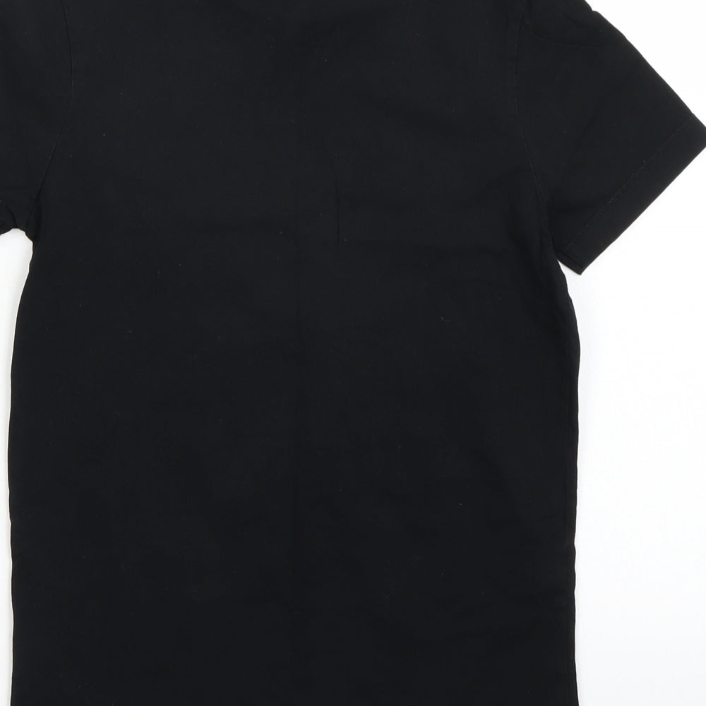 George Boys Black   Basic T-Shirt Size 8-9 Years