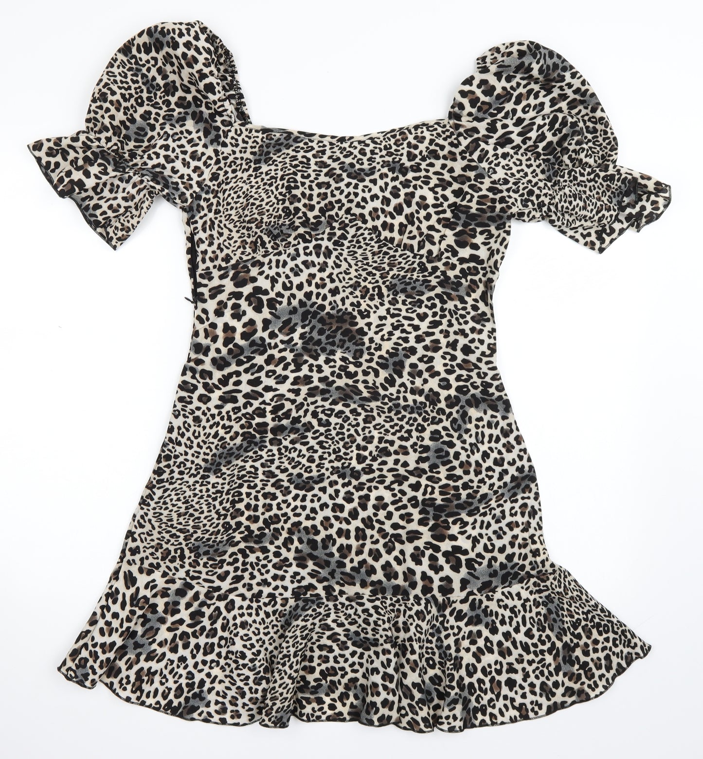 SheIn Womens Brown Animal Print  Mini  Size M