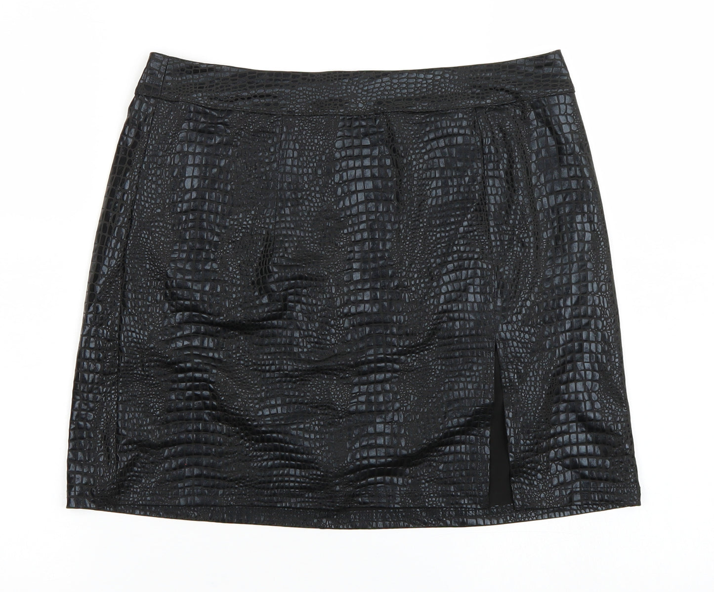 SheIn Womens Black Animal Print  Mini Skirt Size L