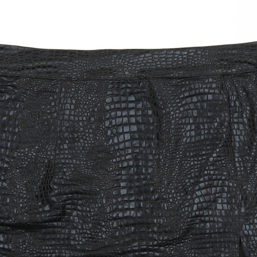 SheIn Womens Black Animal Print  Mini Skirt Size L
