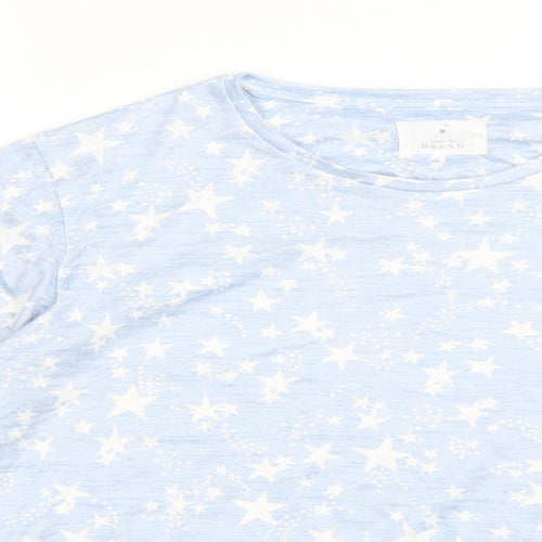 Matalan Womens Blue Polka Dot   Pyjama Top Size S
