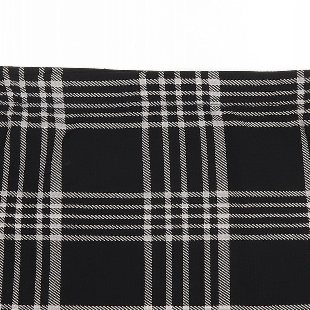 Select Womens Black Check  Straight & Pencil Skirt Size 14