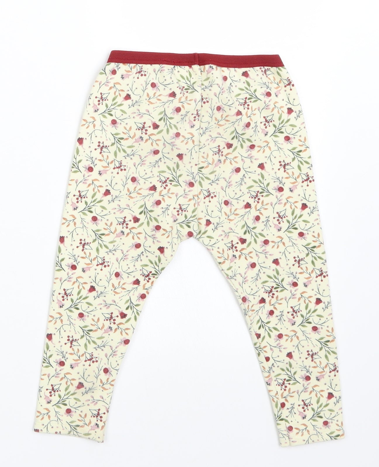 Zara Girls Yellow Floral   Trousers Size 2-3 Years
