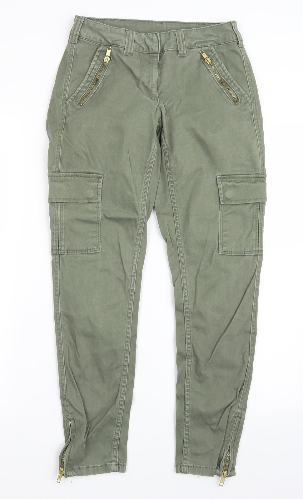 Colours of The World Womens Green   Cargo Trousers Size 8 L26 in