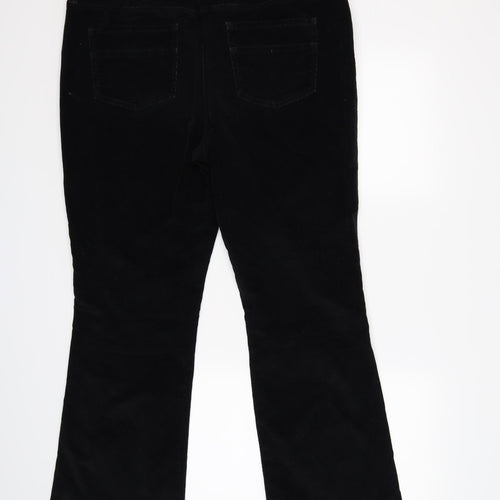 NEXT Womens Black  Corduroy Bootcut Jeans Size 18 L32 in - CORDS