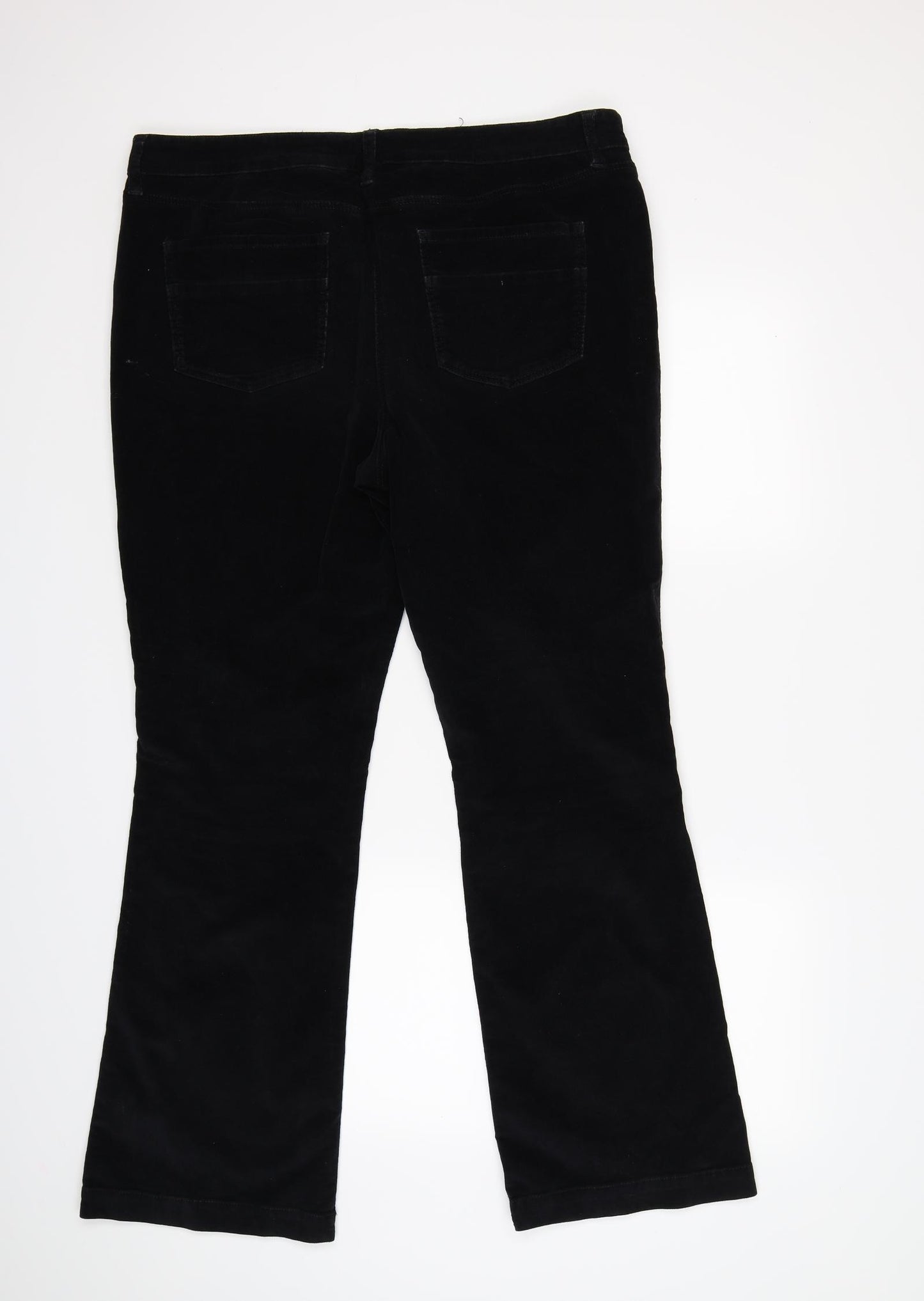 NEXT Womens Black  Corduroy Bootcut Jeans Size 18 L32 in - CORDS