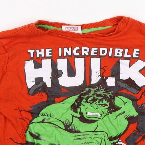 Marvel Boys Red   Pullover Jumper Size 5-6 Years  - THE INCREDIBLE HULK