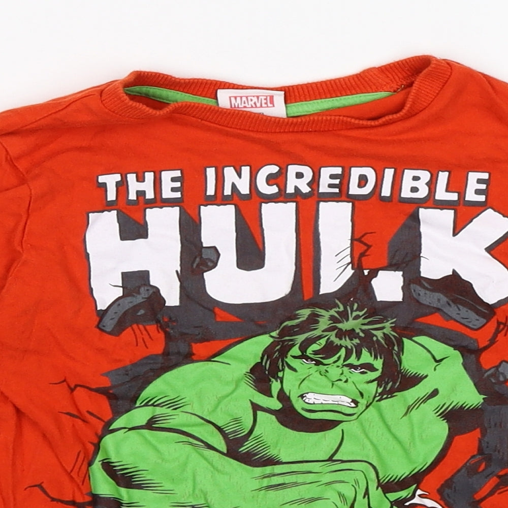 Marvel Boys Red   Pullover Jumper Size 5-6 Years  - THE INCREDIBLE HULK