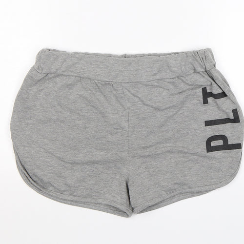 Pretty Little Thing  Womens Grey  Jersey Sweat Shorts Size 12 - PLT