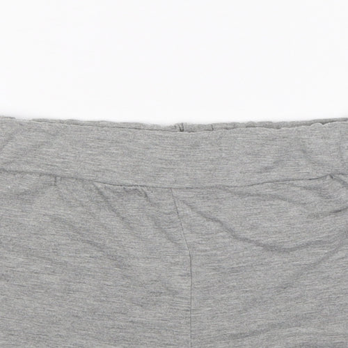 Pretty Little Thing  Womens Grey  Jersey Sweat Shorts Size 12 - PLT